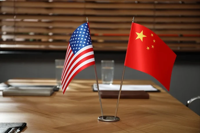 中美国旗