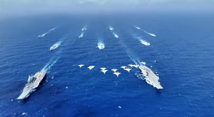 中国双航母编队
