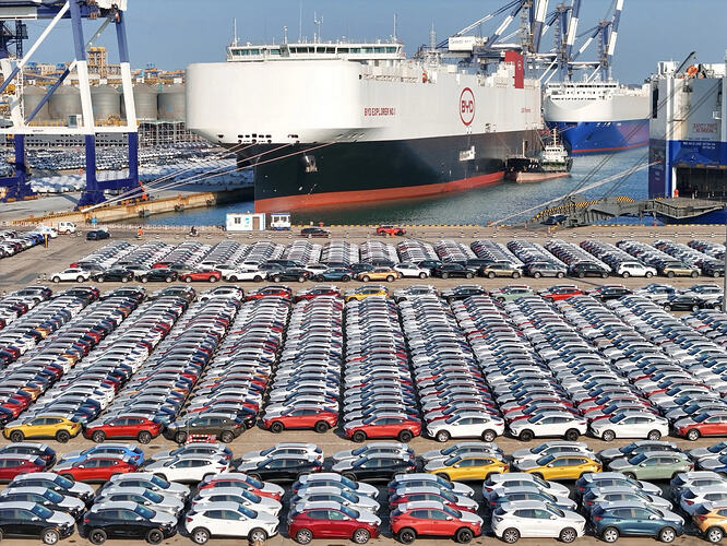 比亚迪电动汽车出口大