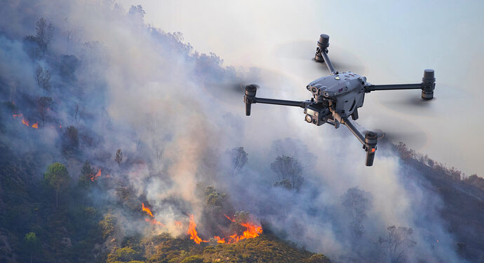 大疆无人机防火