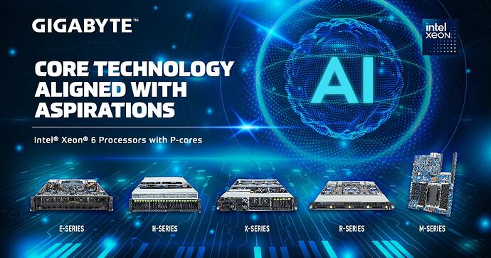 英特尔至强6 技嘉 AI