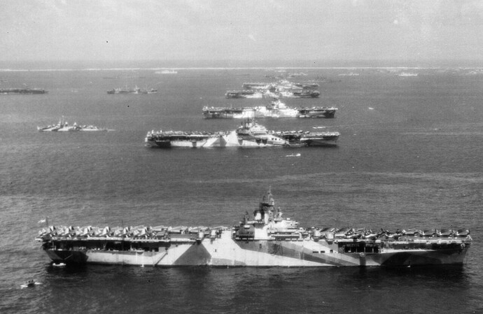 二战美国航母战斗群